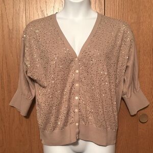 Old Navy 3/4 Sleeve Sequin Cardigan